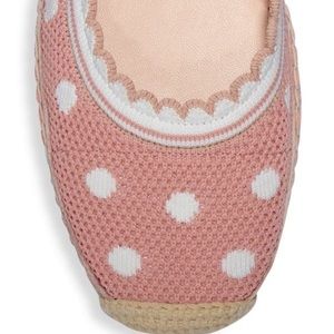 KATE SPADE NEW YORK Knottingham Polka-Dot Knit Espadrilles